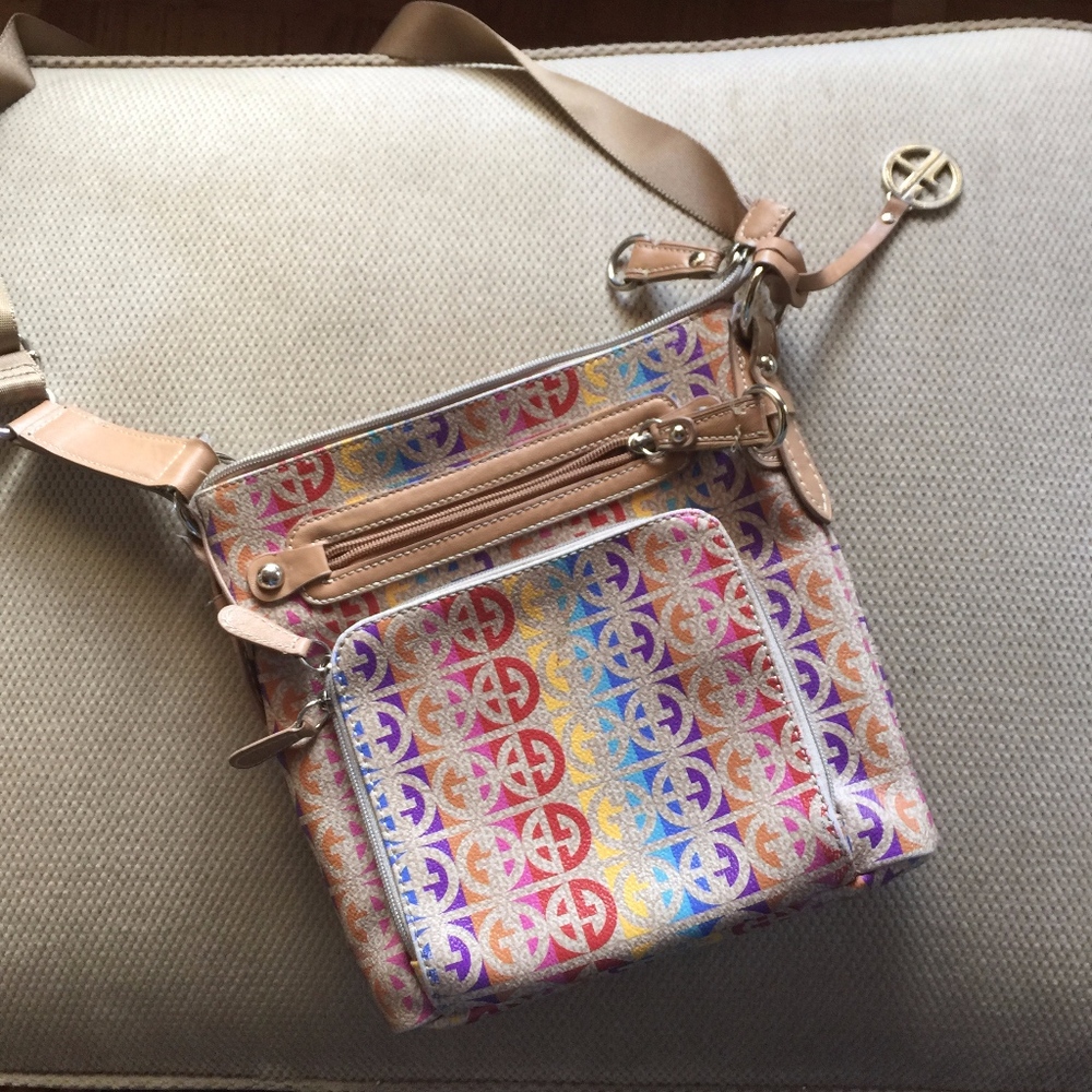 Giani Bernini Multicolored Leather Shoulder Bag